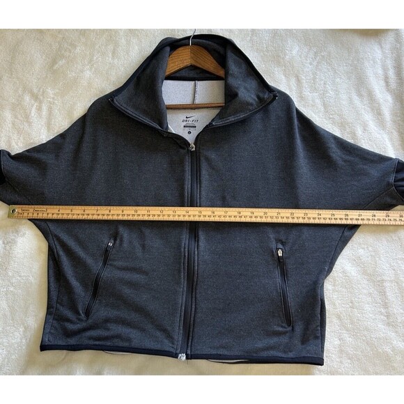 Nike Dri-Fit Women Jacket Large Zip Up Training Thumbs Hole Fearless & Bold - Picture 11 of 14